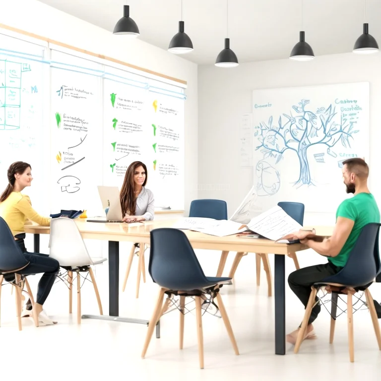 مجموعة أشخاص في ورشة عمل تطوير الذات